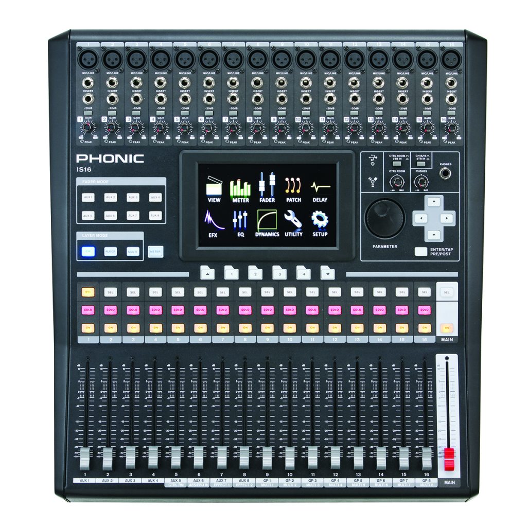 Phonic model IS16, Console digital 16 caneaux