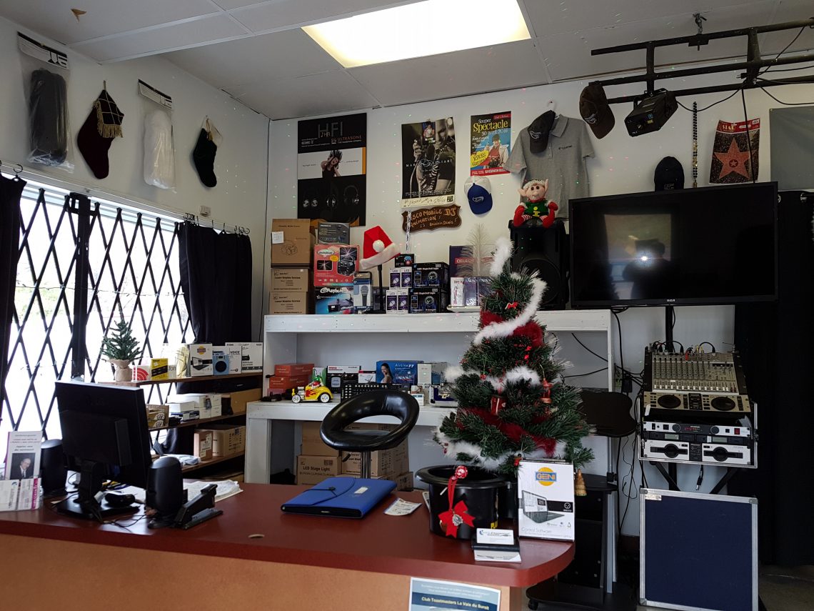 Sales store sound and light